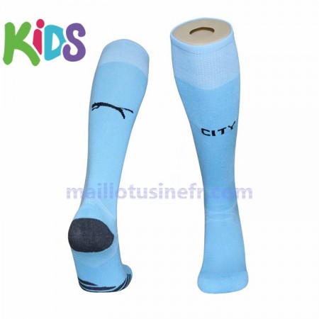 Manchester City Domicile Chaussettes 2020-21 - Enfant